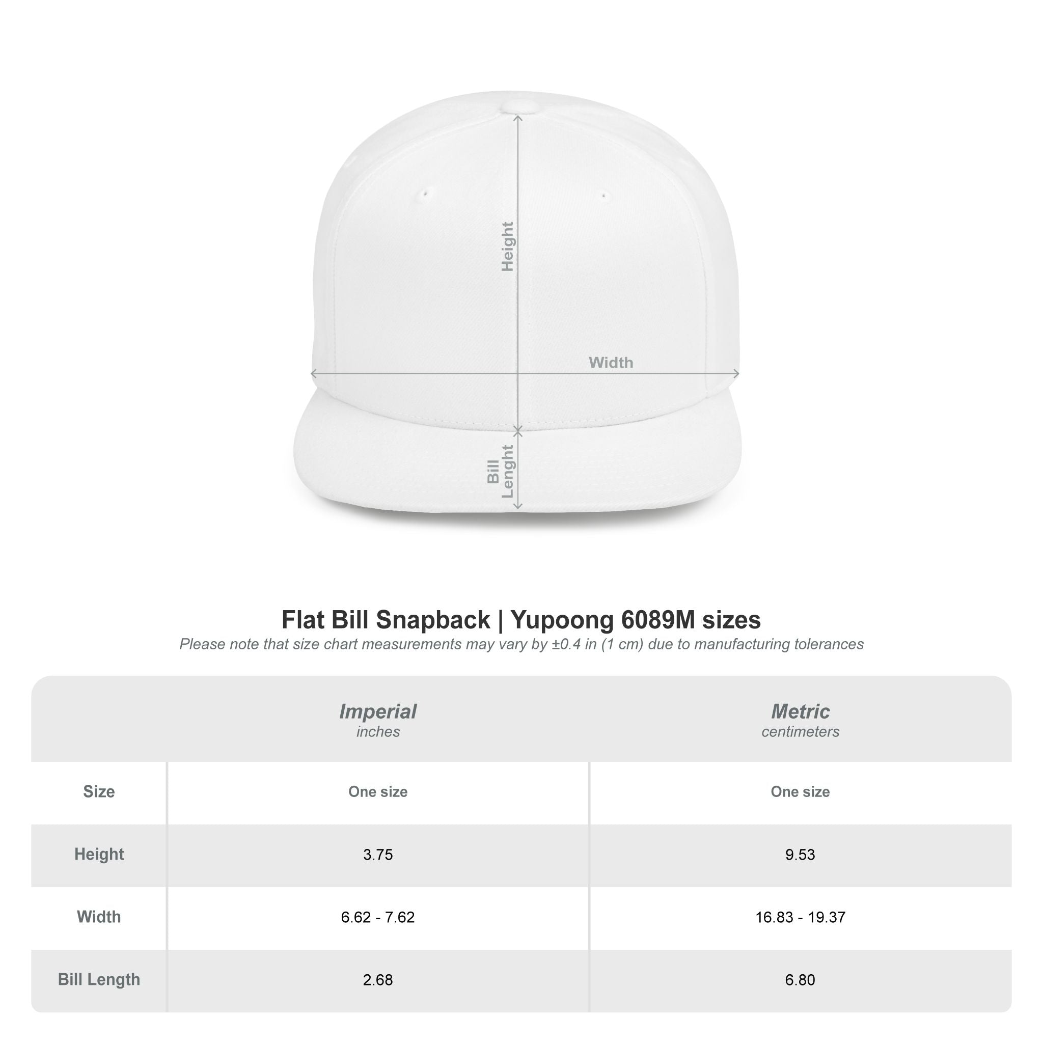 DIE | RED SQ. MED CROWN | SNAPBACK HAT (YUPONG 6089M)