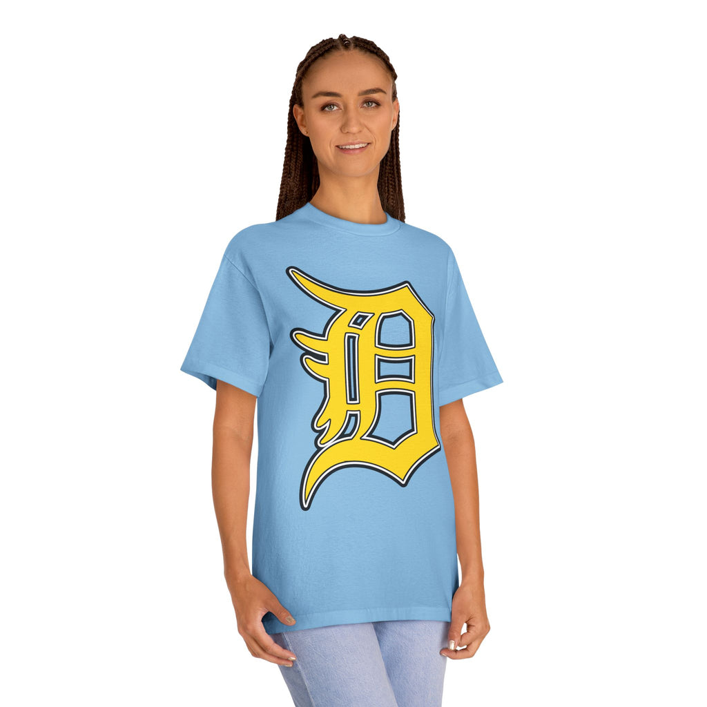 DETROIT RAVERS | BIG GOLD D | MEDIUM WEIGHT (206GSM) T-SHIRT