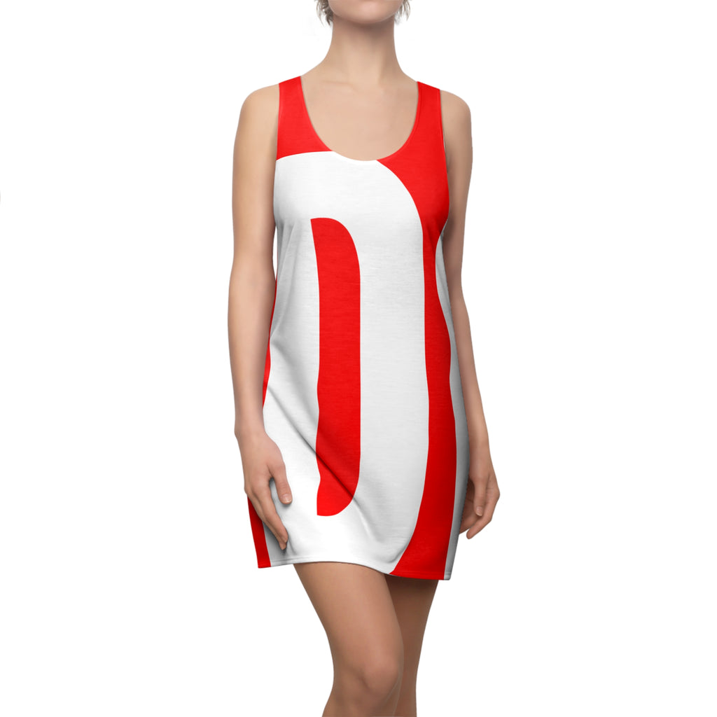 DIE | WHT/RED | RACERBACK DRESS