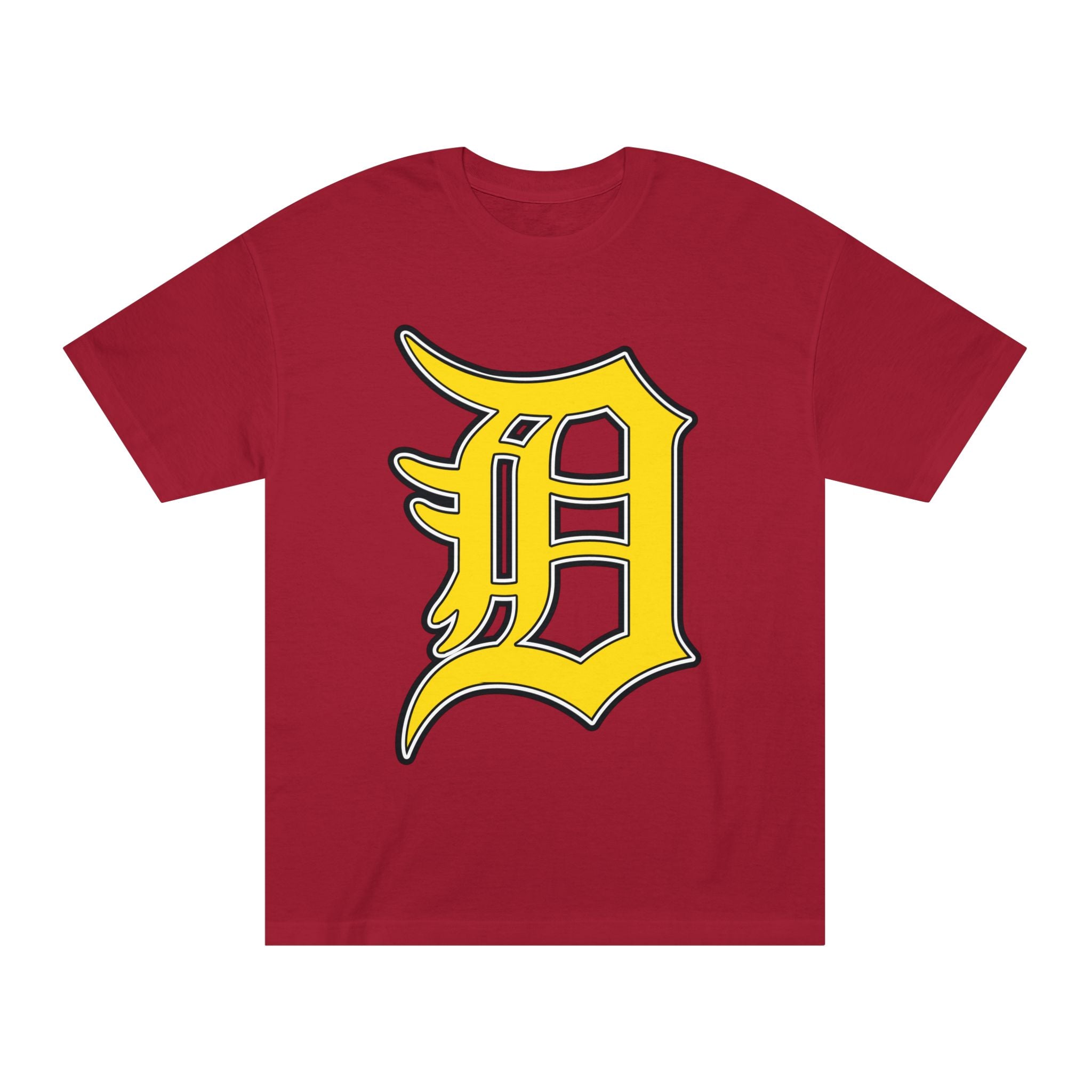 DETROIT RAVERS | BIG GOLD D | MEDIUM WEIGHT (206GSM) T-SHIRT