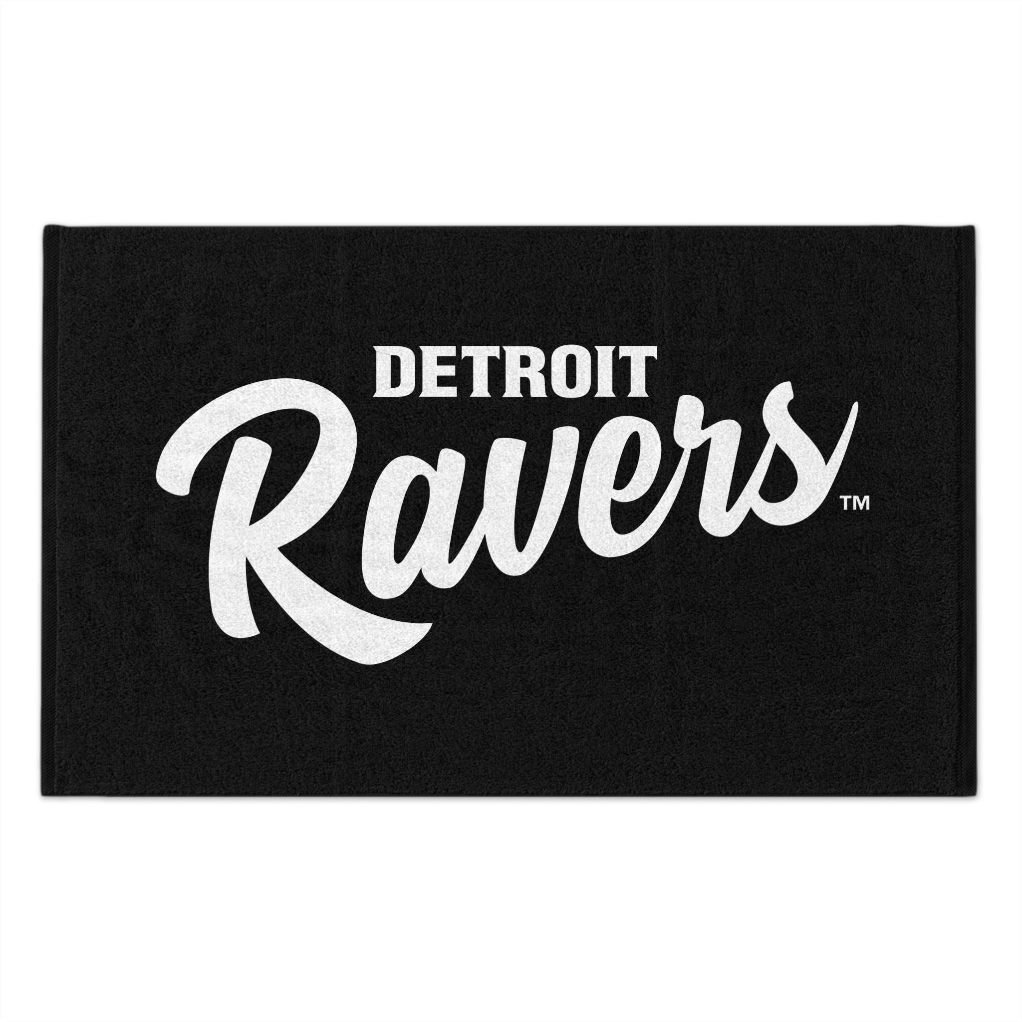DETROIT RAVERS | BLACK 11" X 18" | RALLY TOWEL
