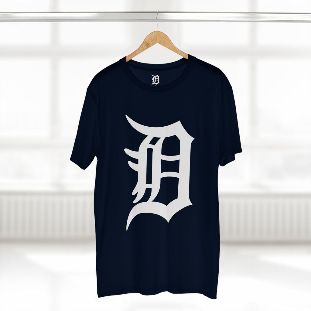 DETROIT RAVERS | BIG WHITE D | MED WEIGHT (180GSM) T-SHIRT
