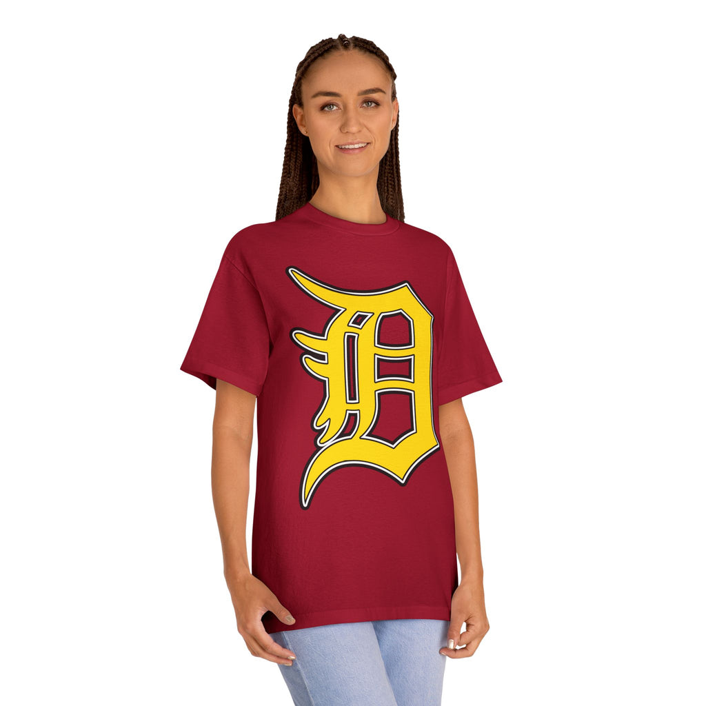 DETROIT RAVERS | BIG GOLD D | MEDIUM WEIGHT (206GSM) T-SHIRT