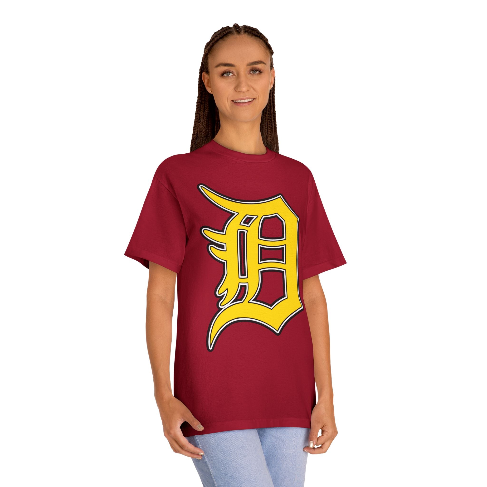DETROIT RAVERS | BIG GOLD D | MEDIUM WEIGHT (206GSM) T-SHIRT
