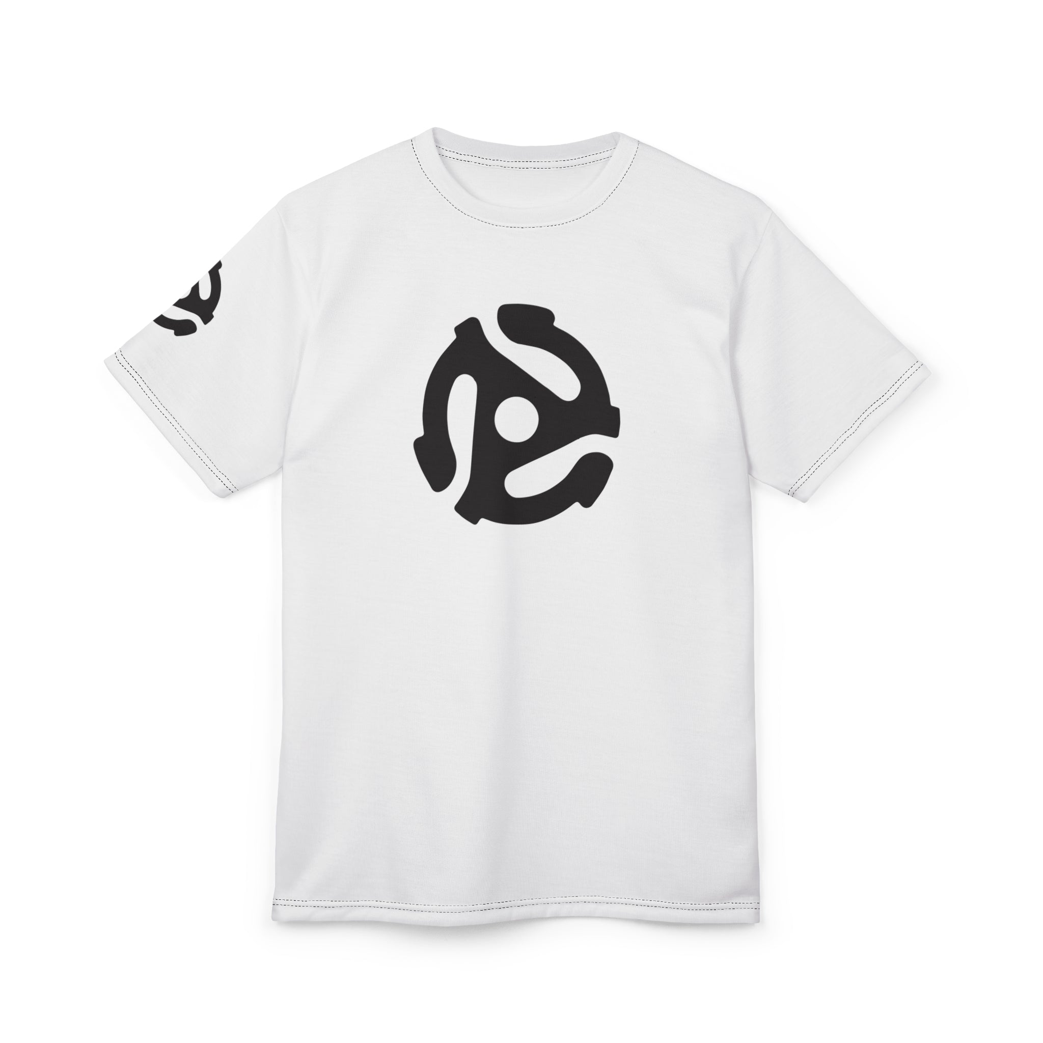 45 | Adapter Tee | Black on White T‑Shirt
