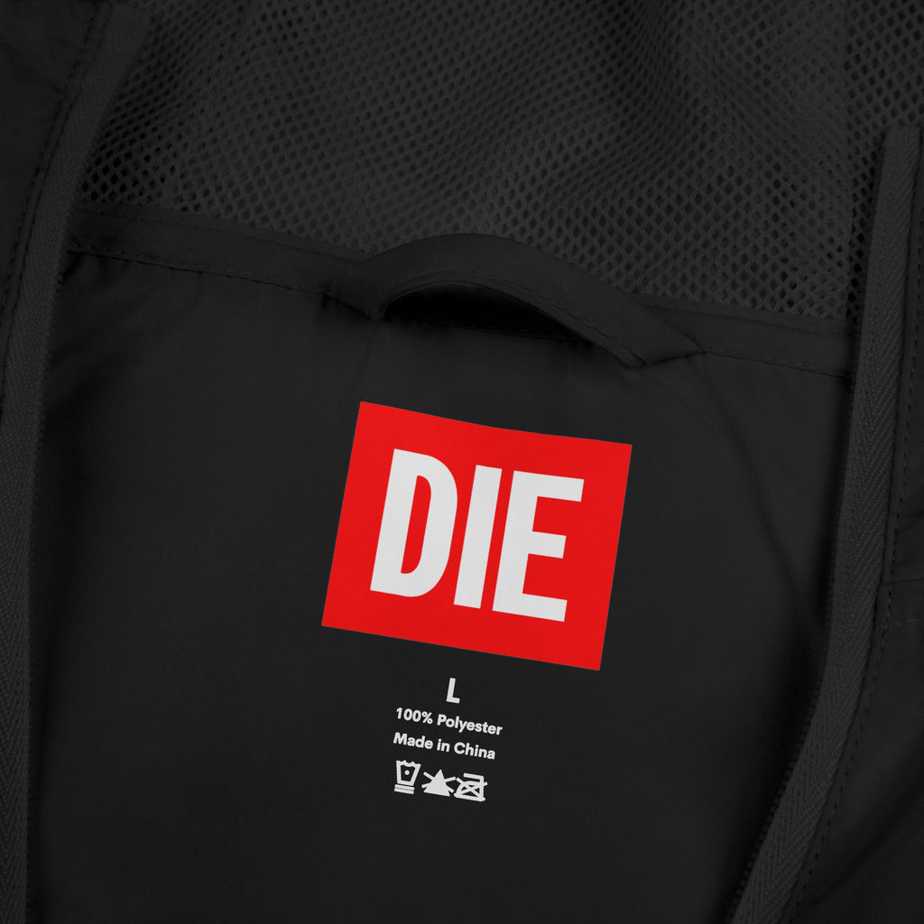 DIE | BLACK WINDY | FULL ZIP WINBREAKER