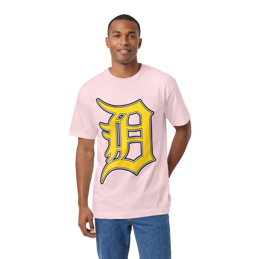 DETROIT RAVERS | BIG GOLD D | MEDIUM WEIGHT (206GSM) T-SHIRT