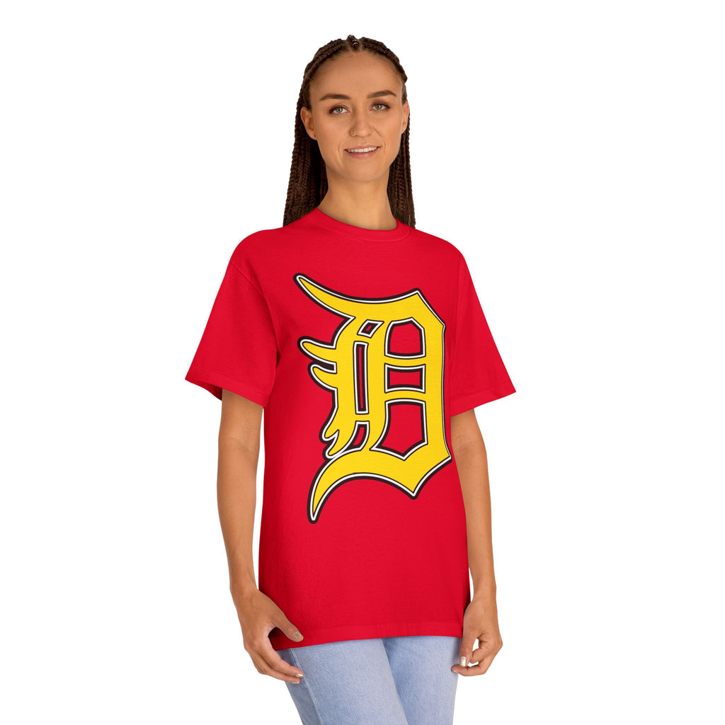DETROIT RAVERS | BIG GOLD D | MEDIUM WEIGHT (206GSM) T-SHIRT