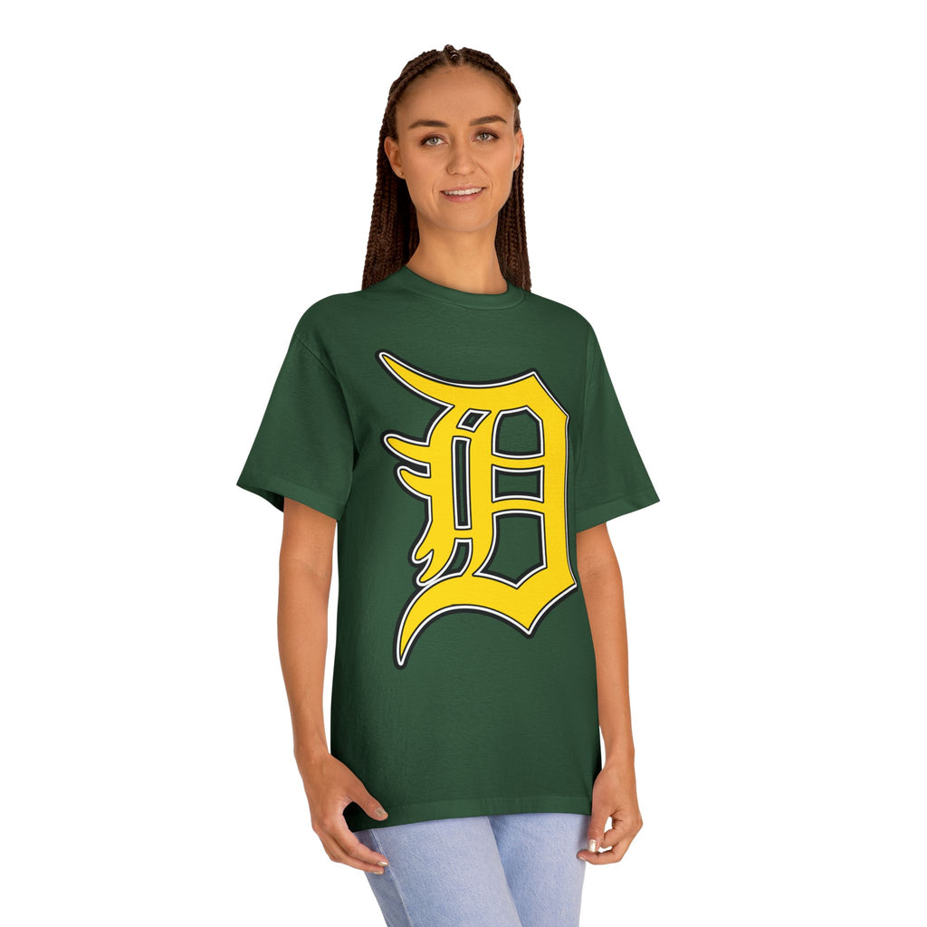 DETROIT RAVERS | BIG GOLD D | MEDIUM WEIGHT (206GSM) T-SHIRT
