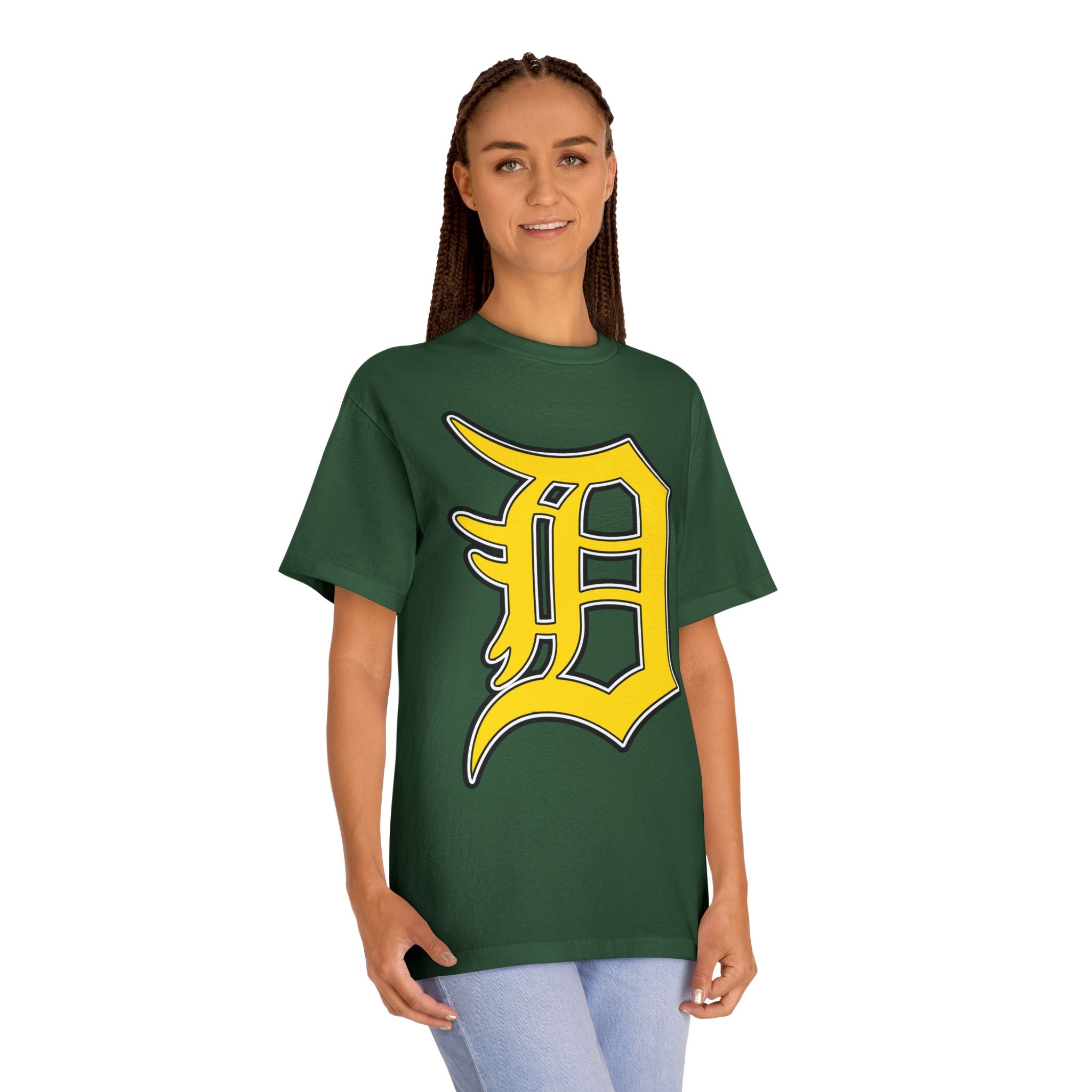 DETROIT RAVERS | BIG GOLD D | MEDIUM WEIGHT (206GSM) T-SHIRT