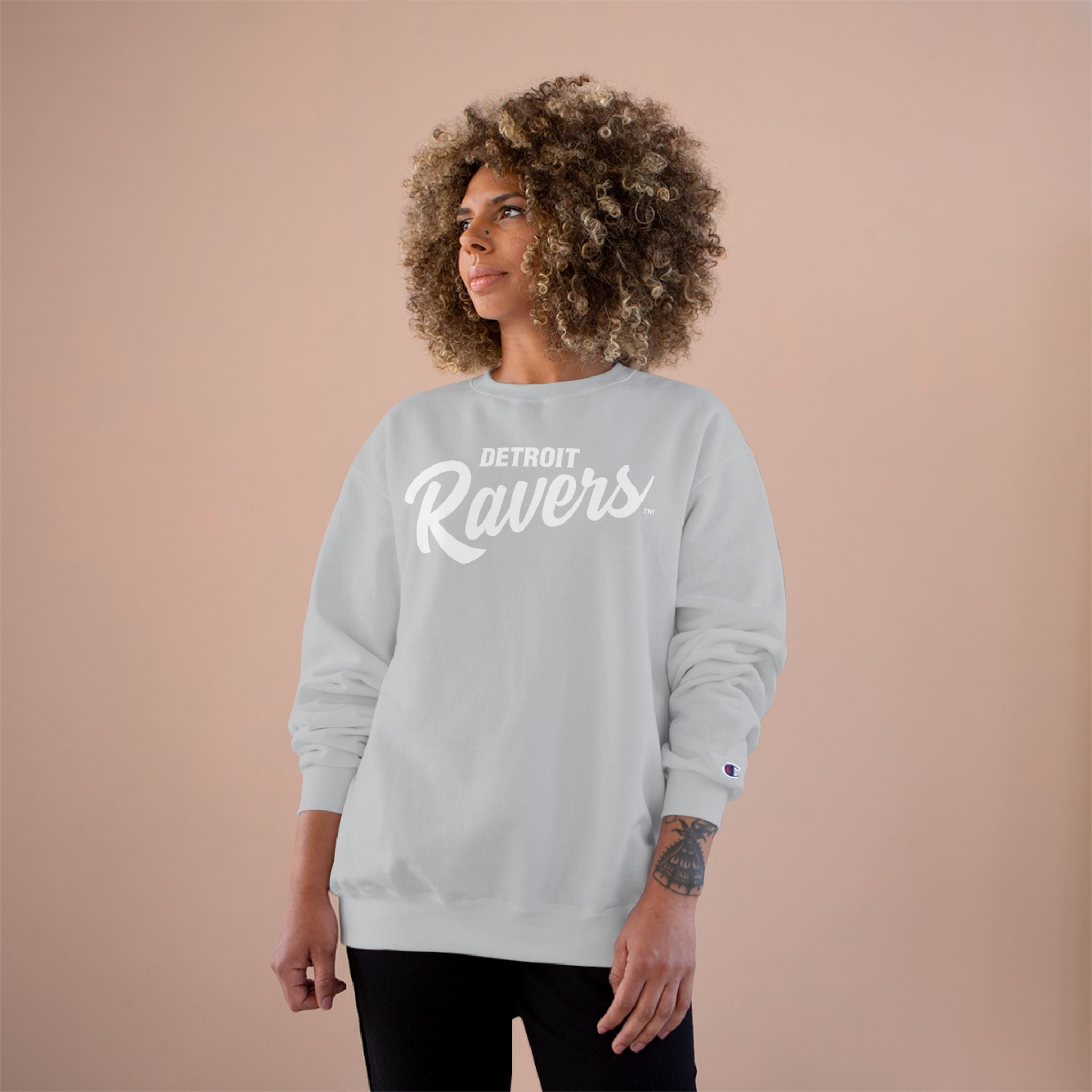 DETROIT RAVERS | SMALL D | CREWNECK SWEATER (CHAMPION)
