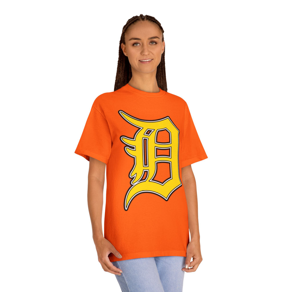 DETROIT RAVERS | BIG GOLD D | MEDIUM WEIGHT (206GSM) T-SHIRT