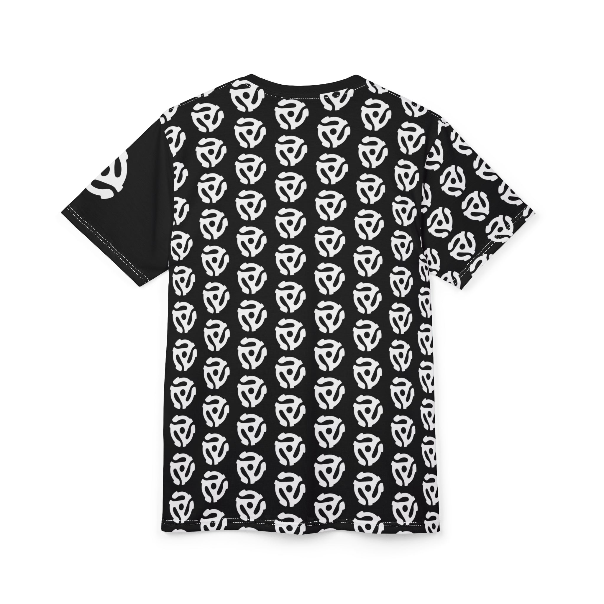 45 | Adapter Tee |  White on Black T‑Shirt