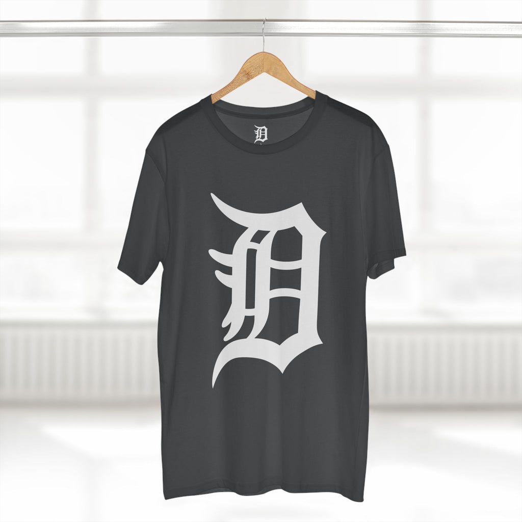 DETROIT RAVERS | BIG WHITE D | MED WEIGHT (180GSM) T-SHIRT