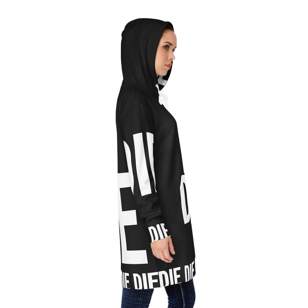 DIE | WHT/BLK | (AOP) HOODIE DRESS