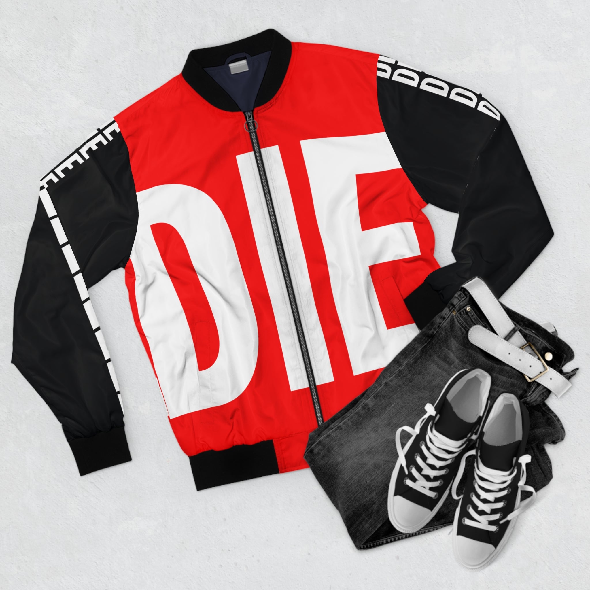 DIE | BOLD BOMBER | WHT/RED/BLK | Bomber Jacket
