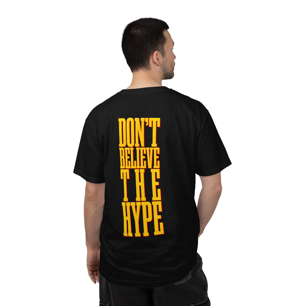 PE | "Don't Believe The Hype” | Red on Black | T-Shirt