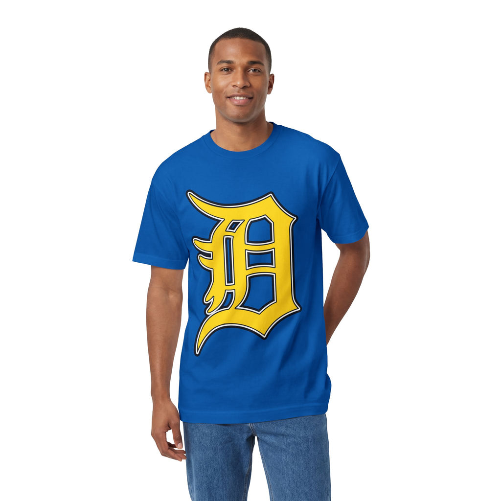 DETROIT RAVERS | BIG GOLD D | MEDIUM WEIGHT (206GSM) T-SHIRT