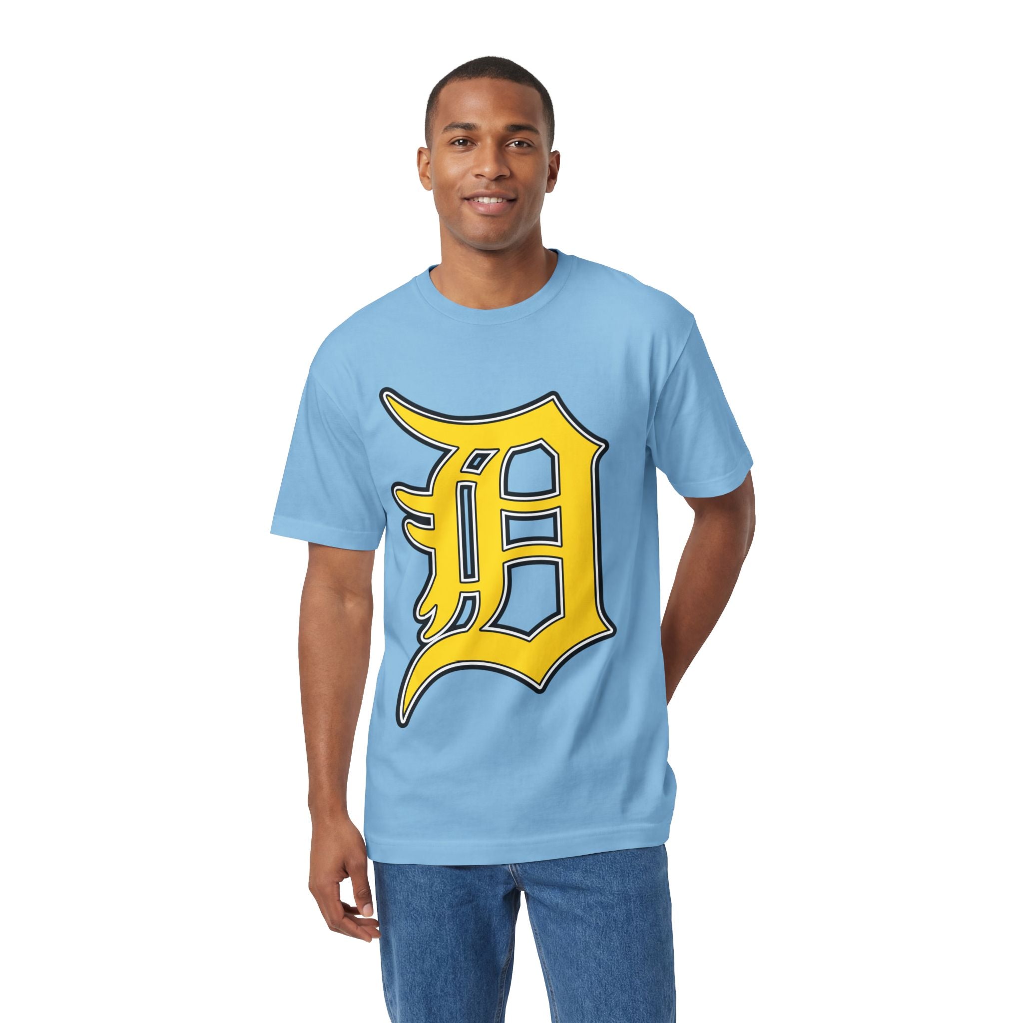 DETROIT RAVERS | BIG GOLD D | MEDIUM WEIGHT (206GSM) T-SHIRT