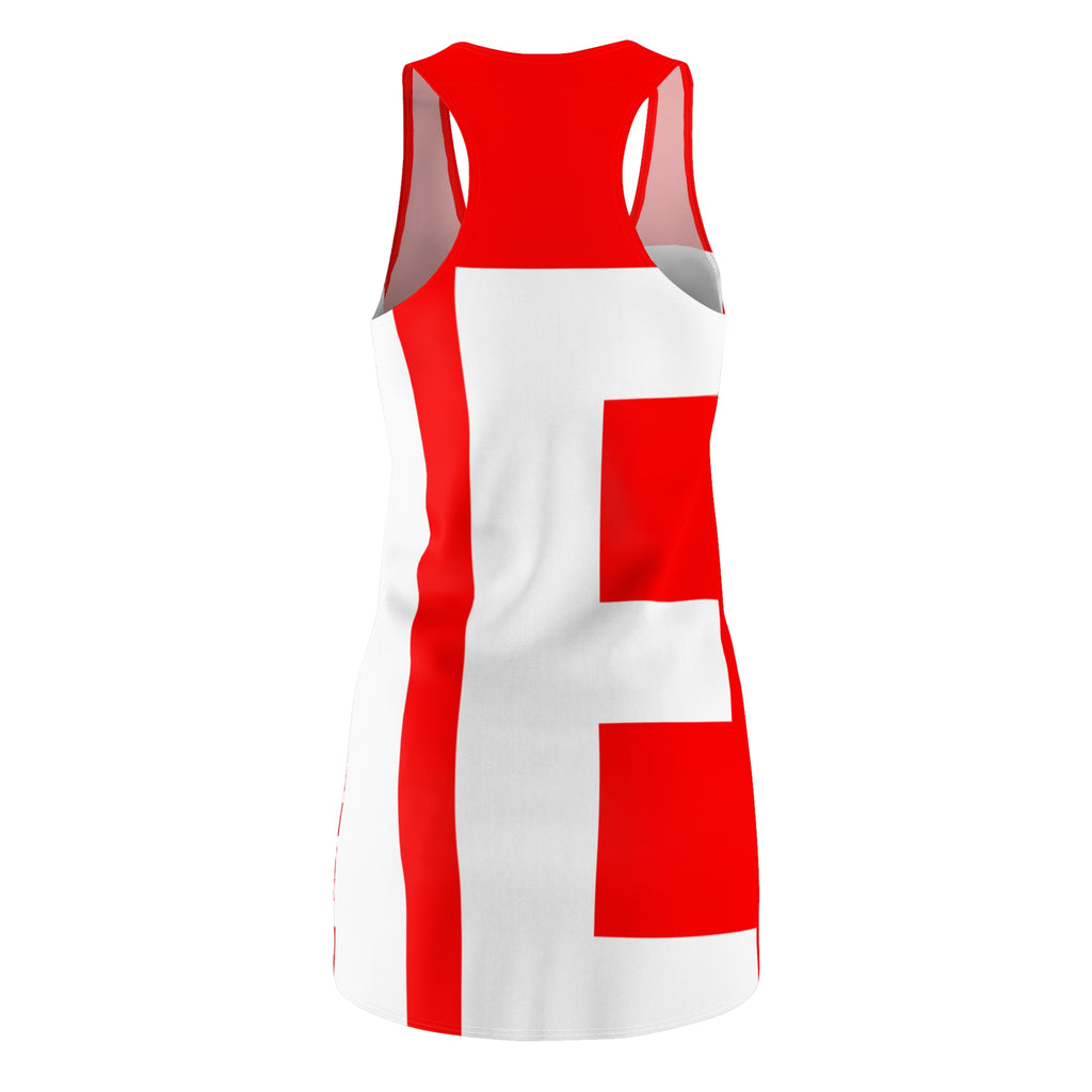 DIE | WHT/RED | RACERBACK DRESS