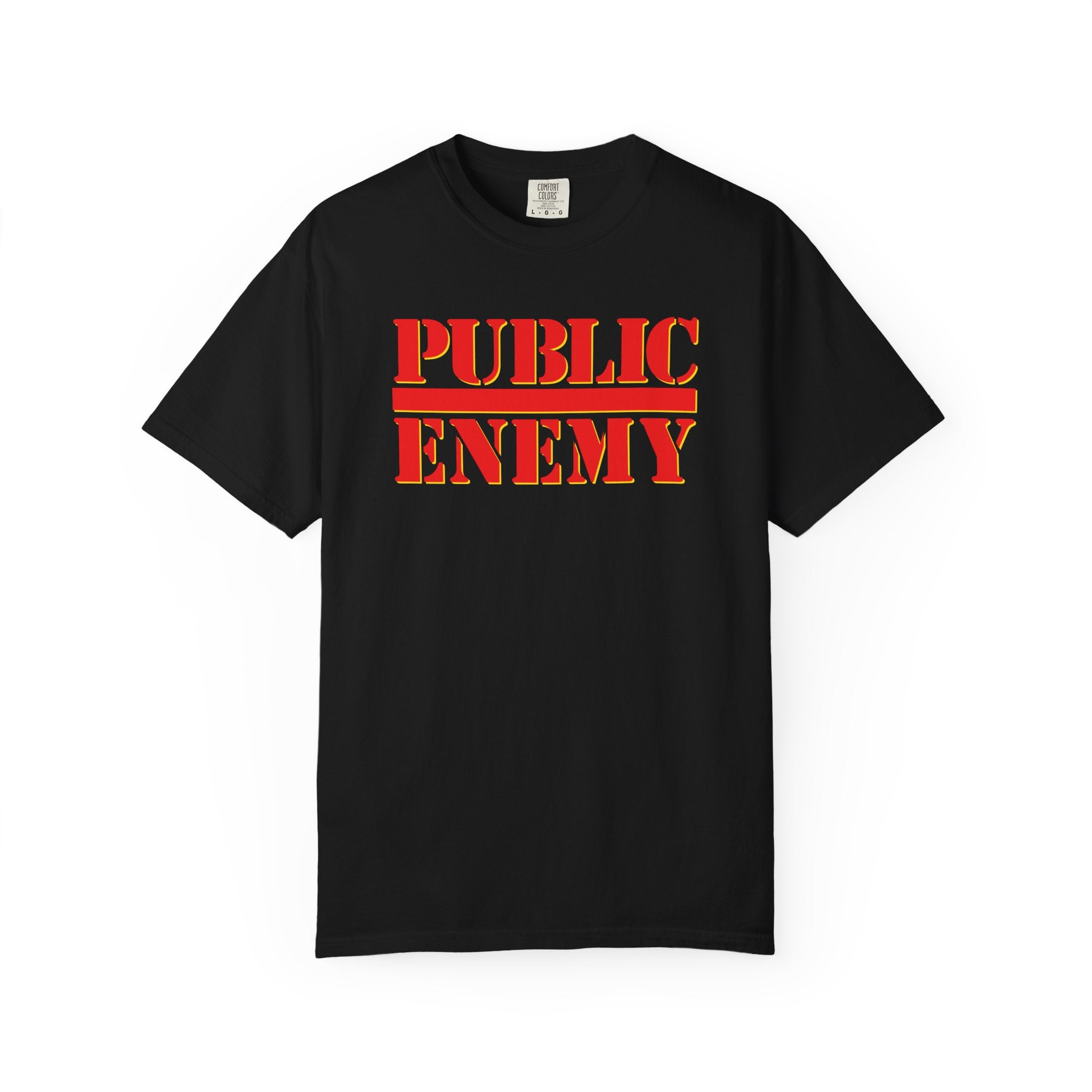 PE | "Don't Believe The Hype” | Red on Black | T-Shirt