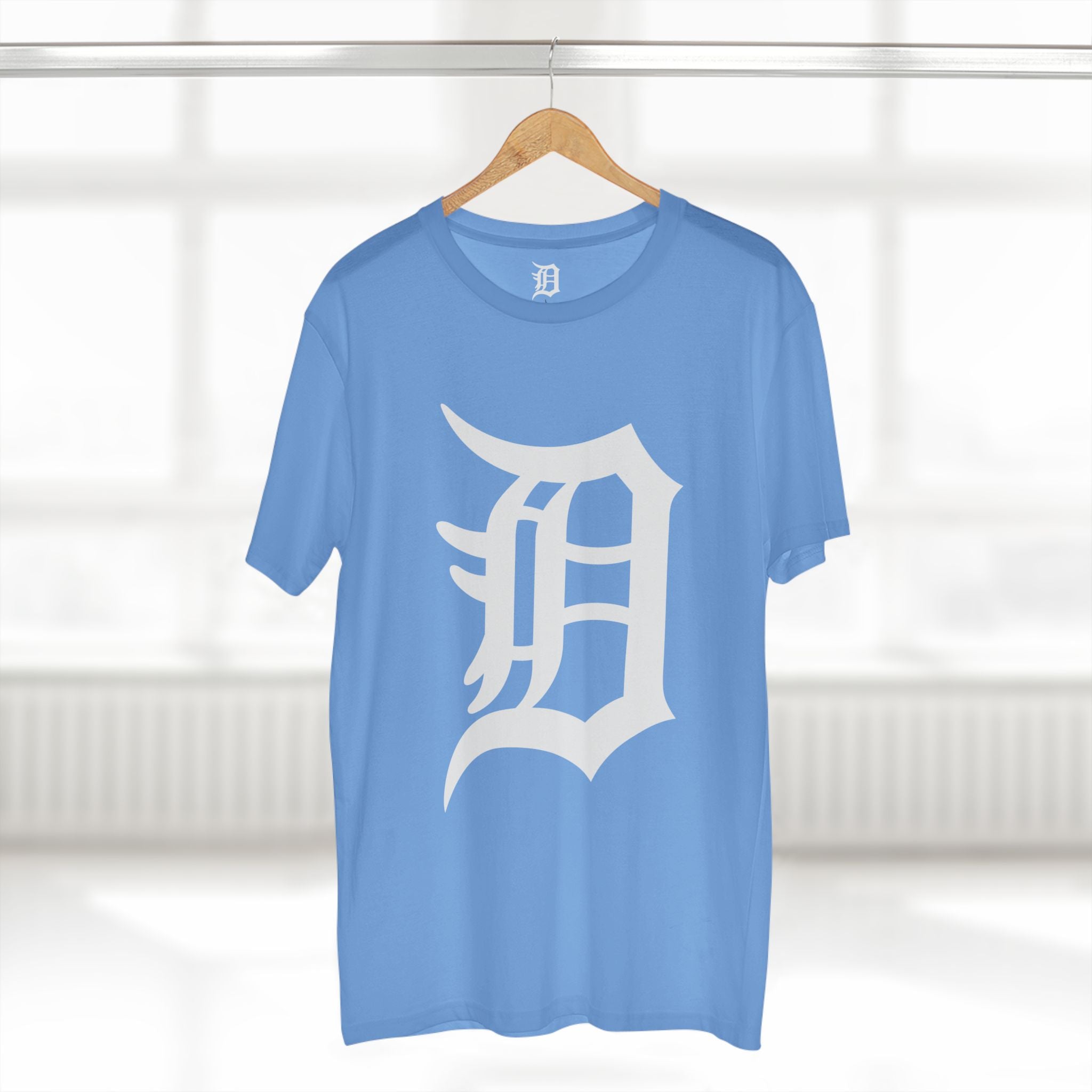 DETROIT RAVERS | BIG WHITE D | MED WEIGHT (180GSM) T-SHIRT