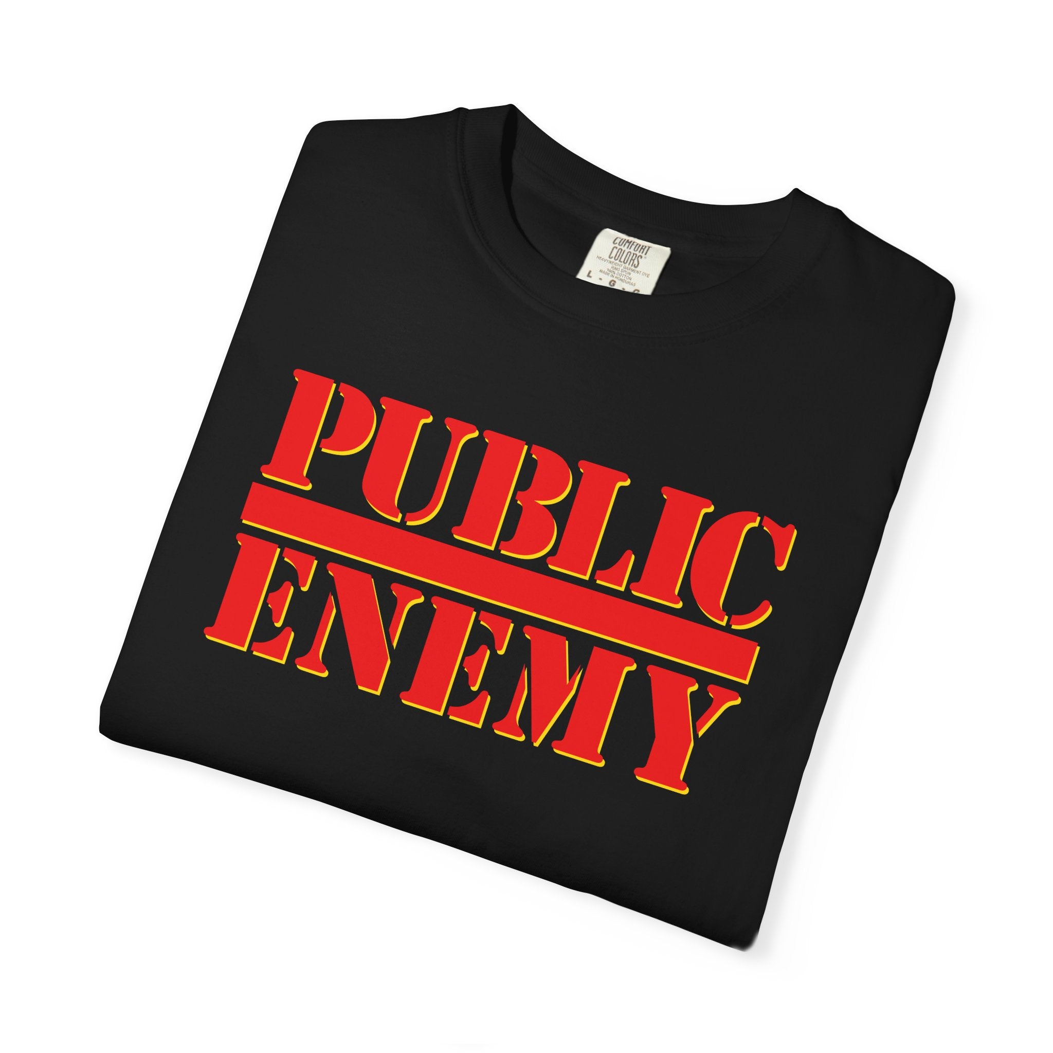PE | "Don't Believe The Hype” | Red on Black | T-Shirt