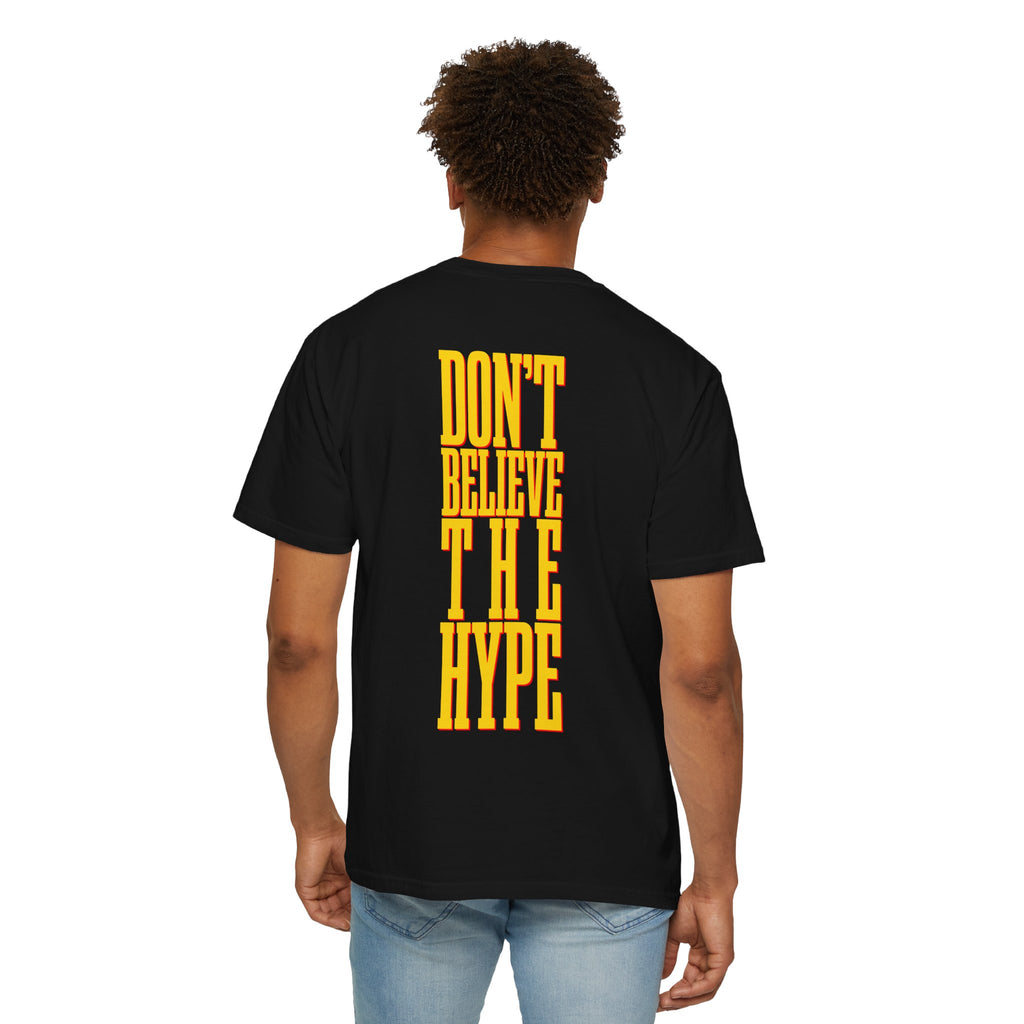 PE | "Don't Believe The Hype” | Red on Black | T-Shirt