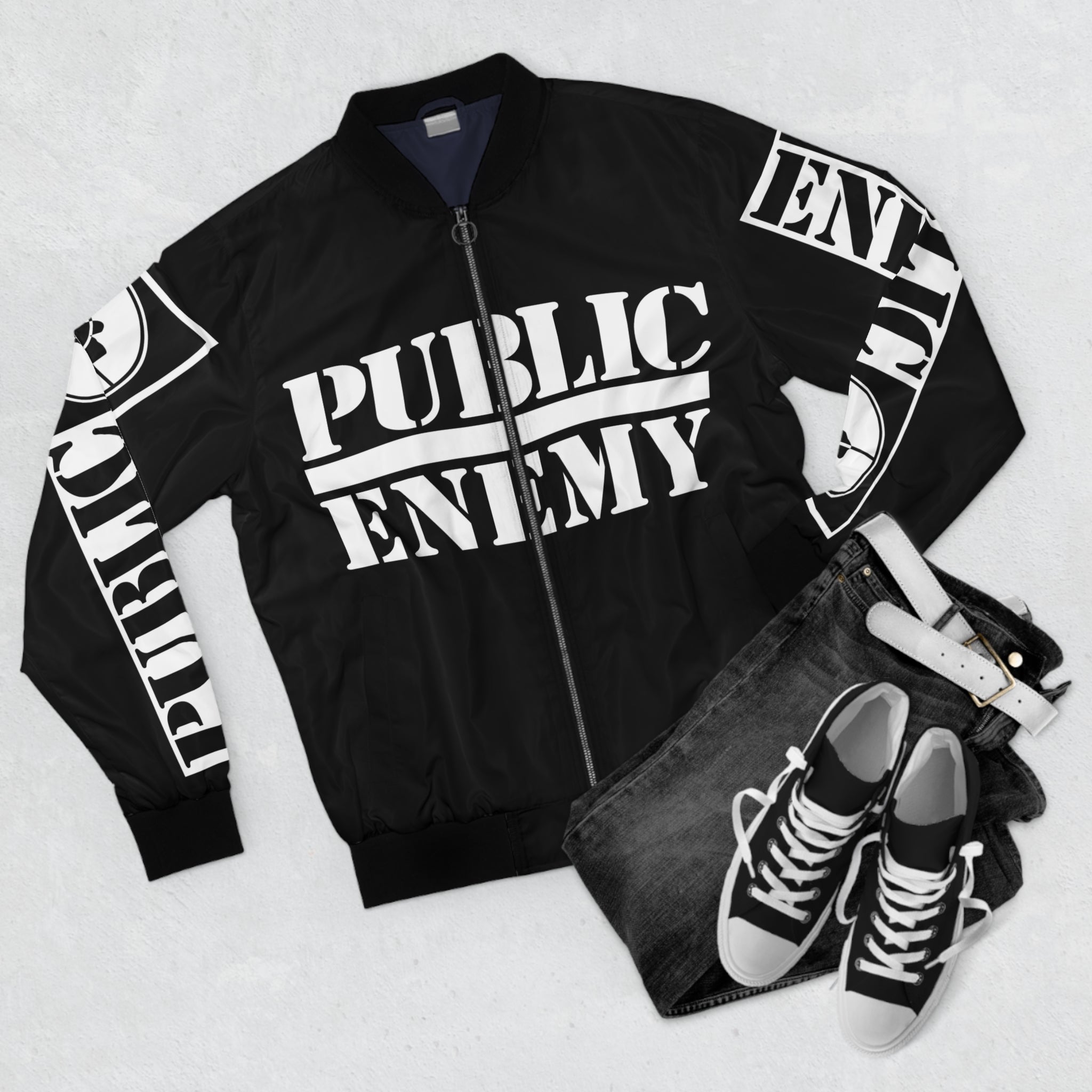 PE | THE TARGET | BLACK BOMBER JACKET