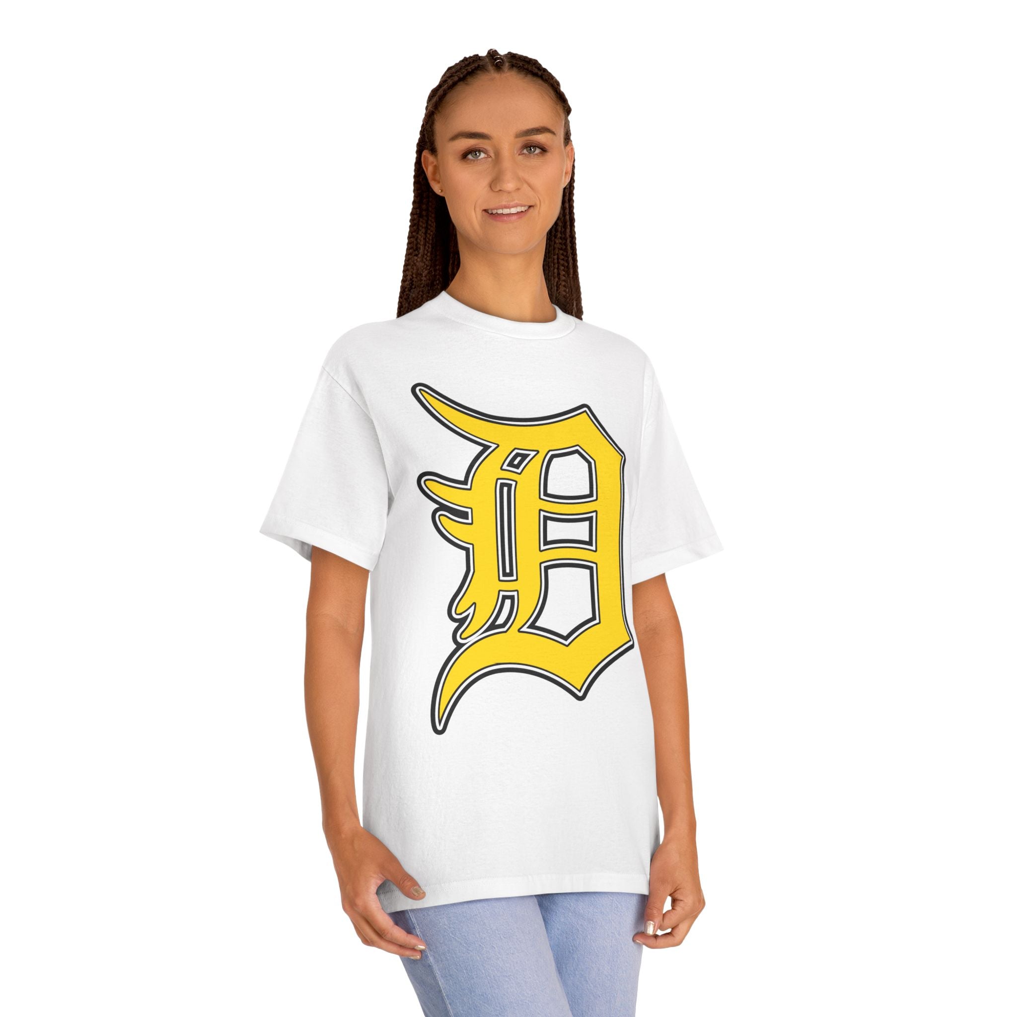 DETROIT RAVERS | BIG GOLD D | MEDIUM WEIGHT (206GSM) T-SHIRT