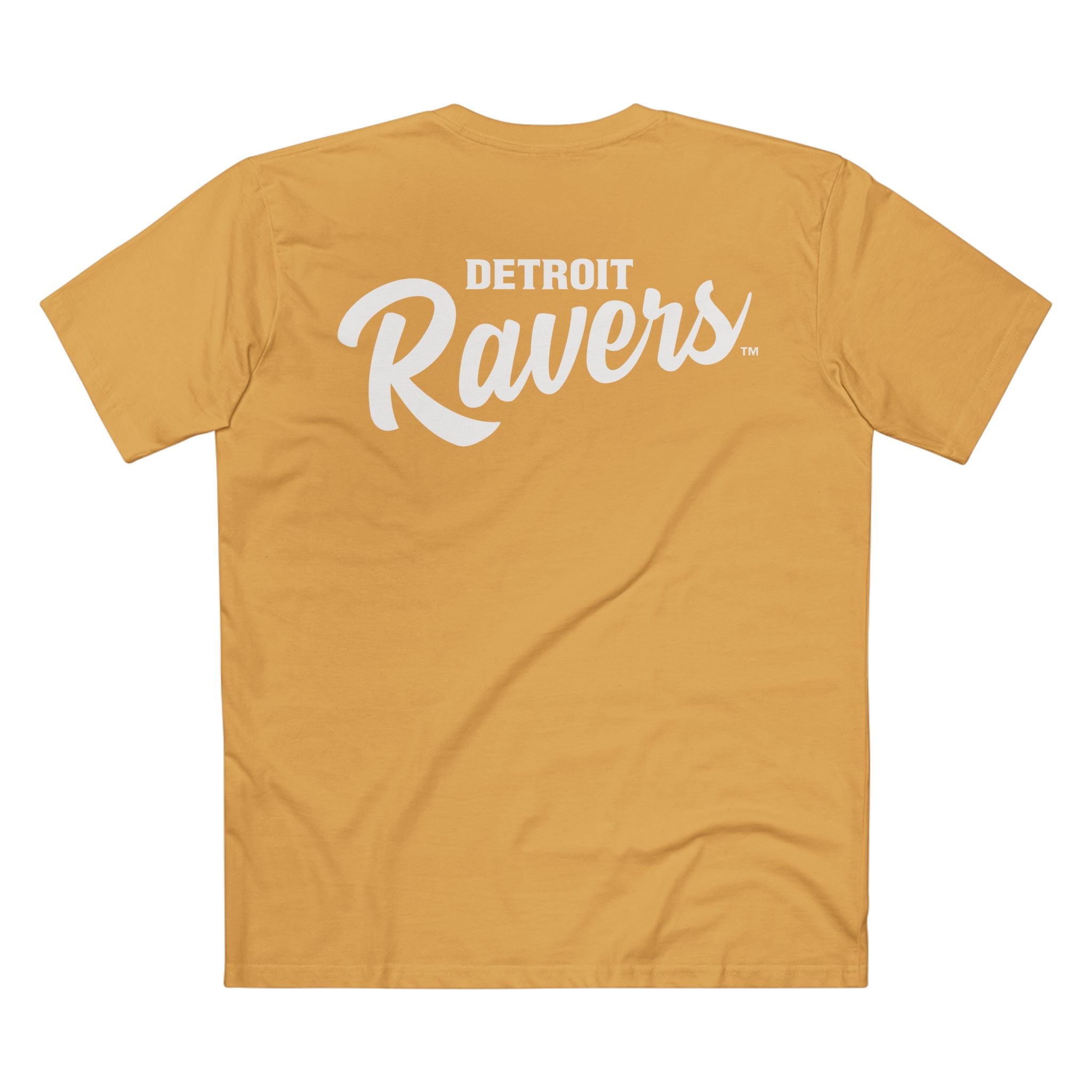 DETROIT RAVERS | BIG WHITE D | MED WEIGHT (180GSM) T-SHIRT