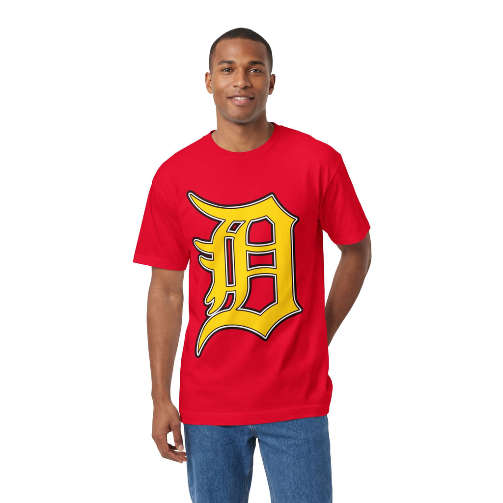 DETROIT RAVERS | BIG GOLD D | MEDIUM WEIGHT (206GSM) T-SHIRT