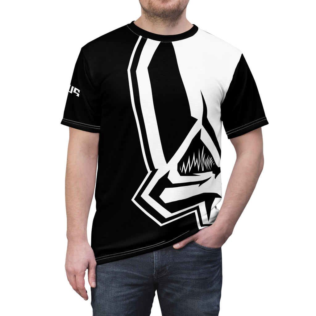 SYROUS | Big Head | Wht/Blk | (AOP) Unisex T-Shirt