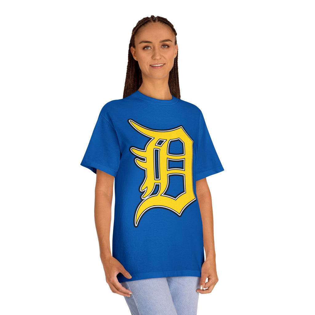 DETROIT RAVERS | BIG GOLD D | MEDIUM WEIGHT (206GSM) T-SHIRT