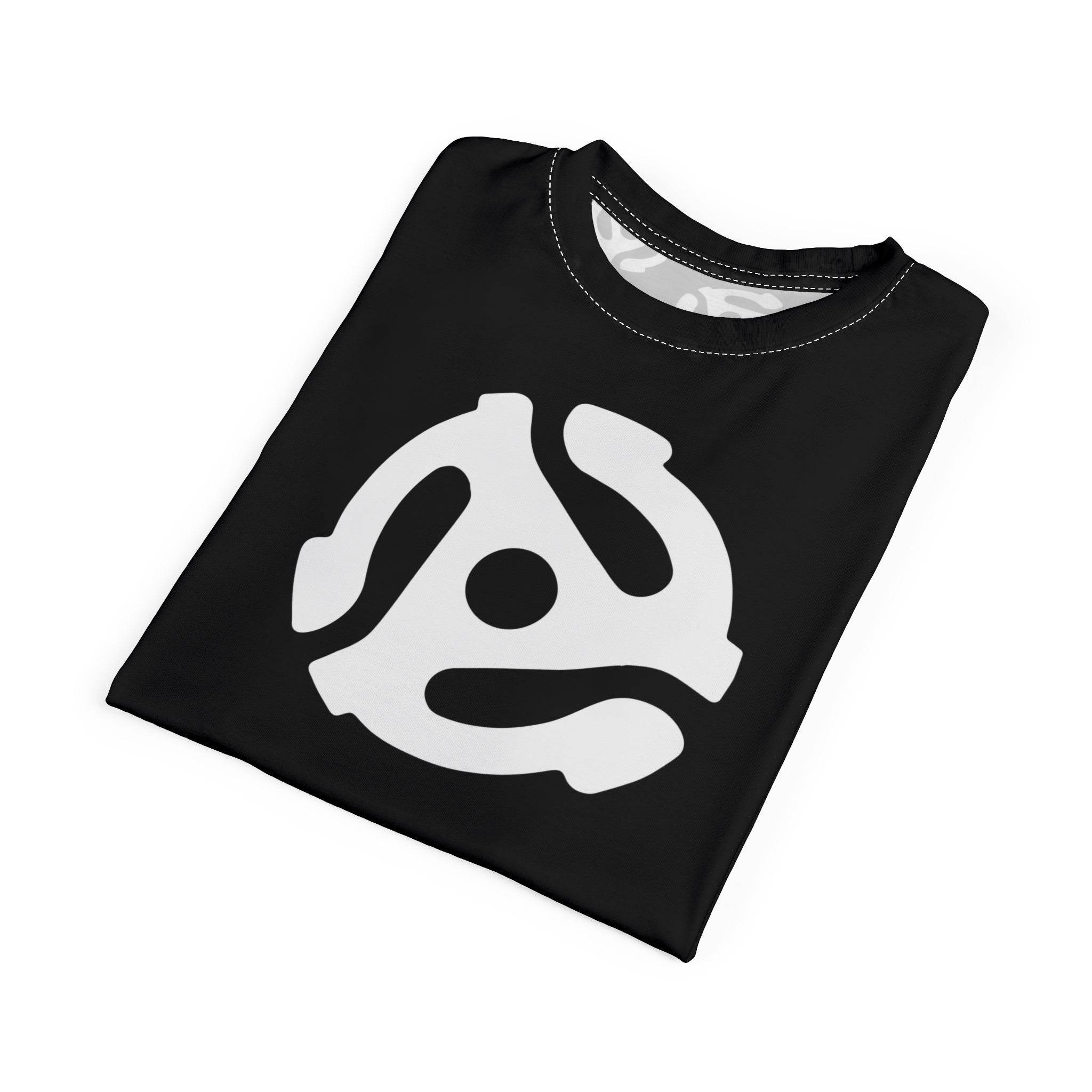 45 | Adapter Tee |  White on Black T‑Shirt