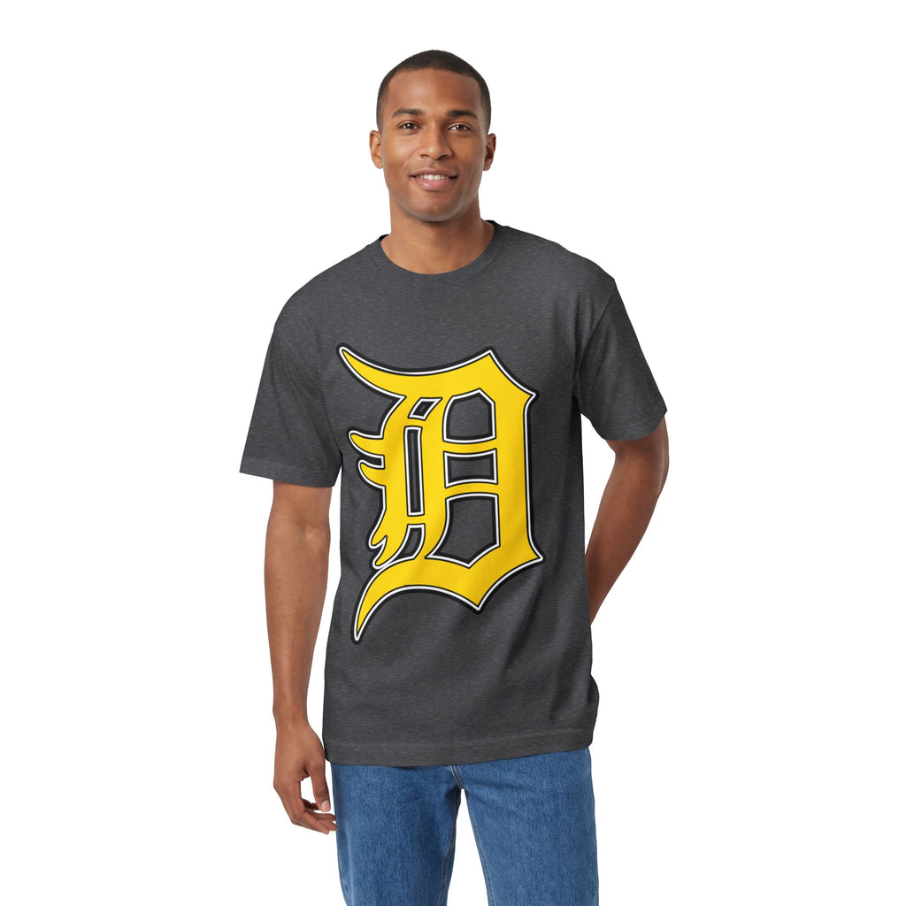 DETROIT RAVERS | BIG GOLD D | MEDIUM WEIGHT (206GSM) T-SHIRT