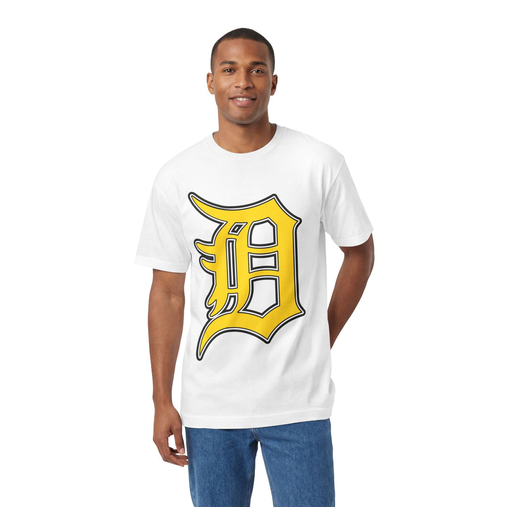 DETROIT RAVERS | BIG GOLD D | MEDIUM WEIGHT (206GSM) T-SHIRT