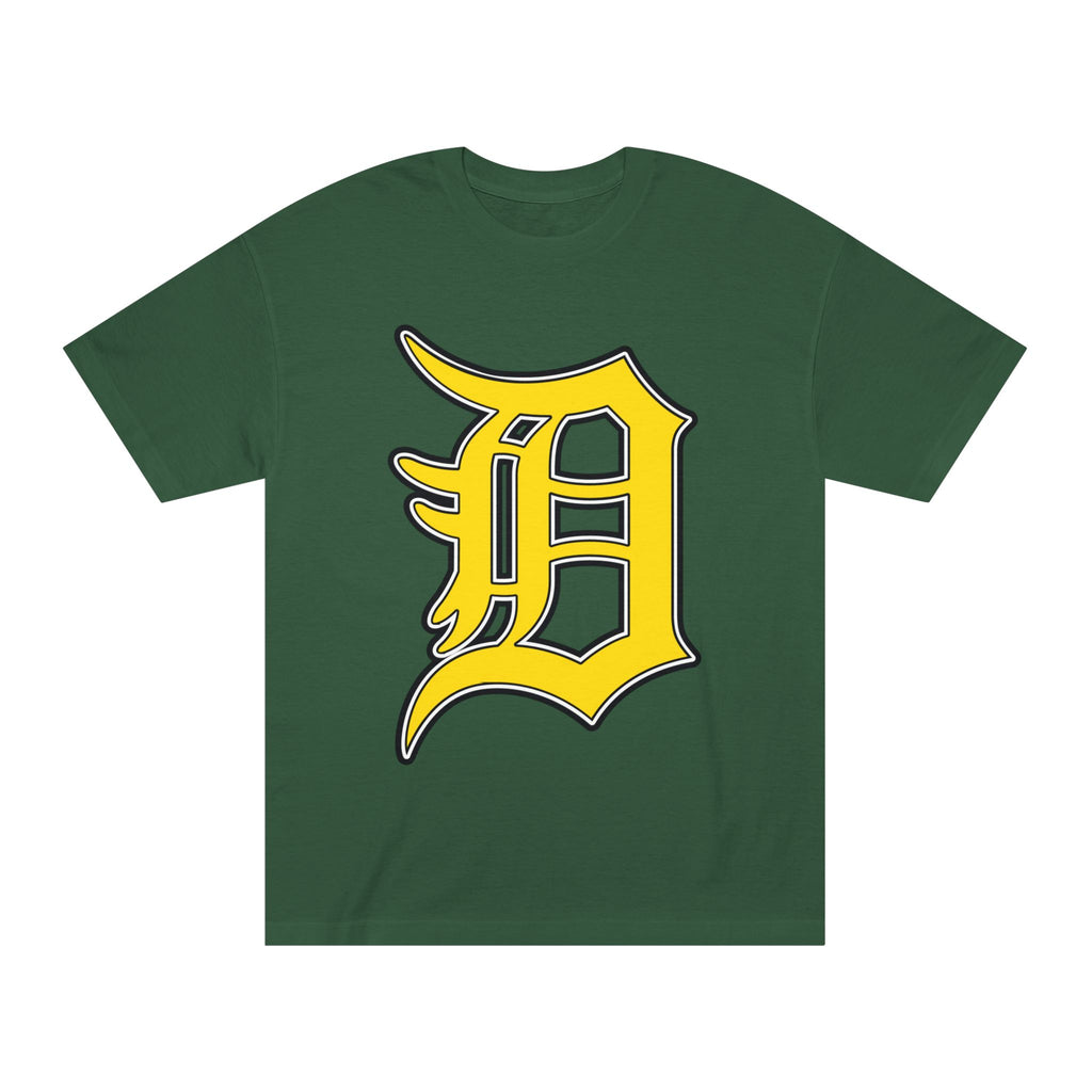 DETROIT RAVERS | BIG GOLD D | MEDIUM WEIGHT (206GSM) T-SHIRT