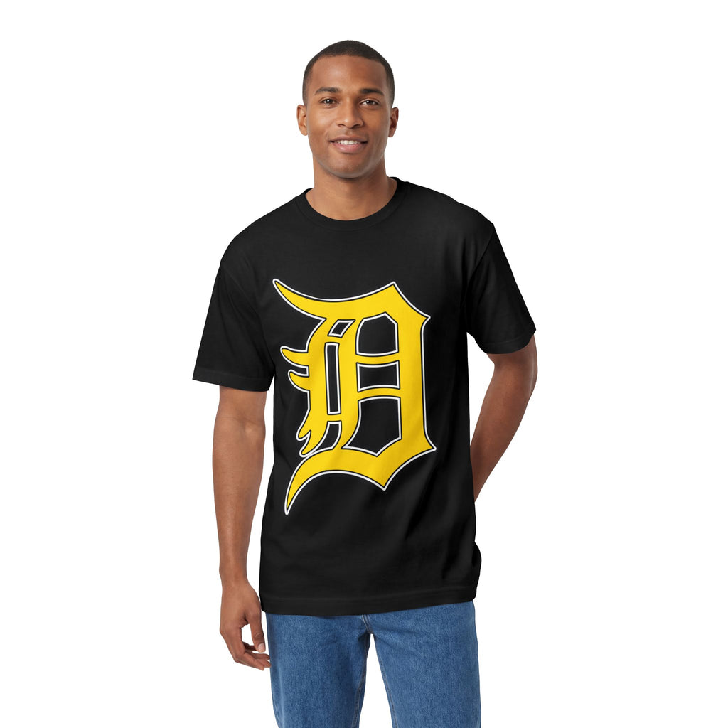 DETROIT RAVERS | BIG GOLD D | MEDIUM WEIGHT (206GSM) T-SHIRT
