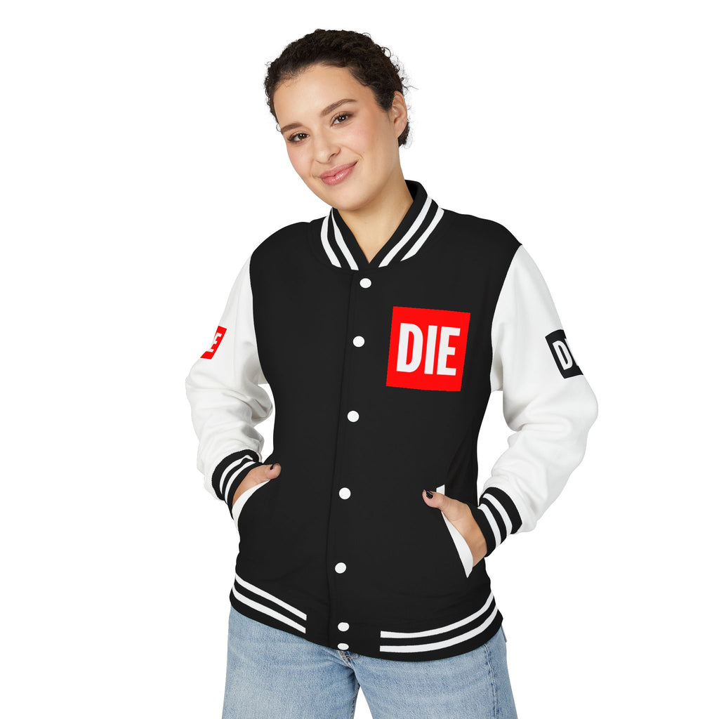 DIE | Hard Varsity 2026 | Graphic Varsity Jacket