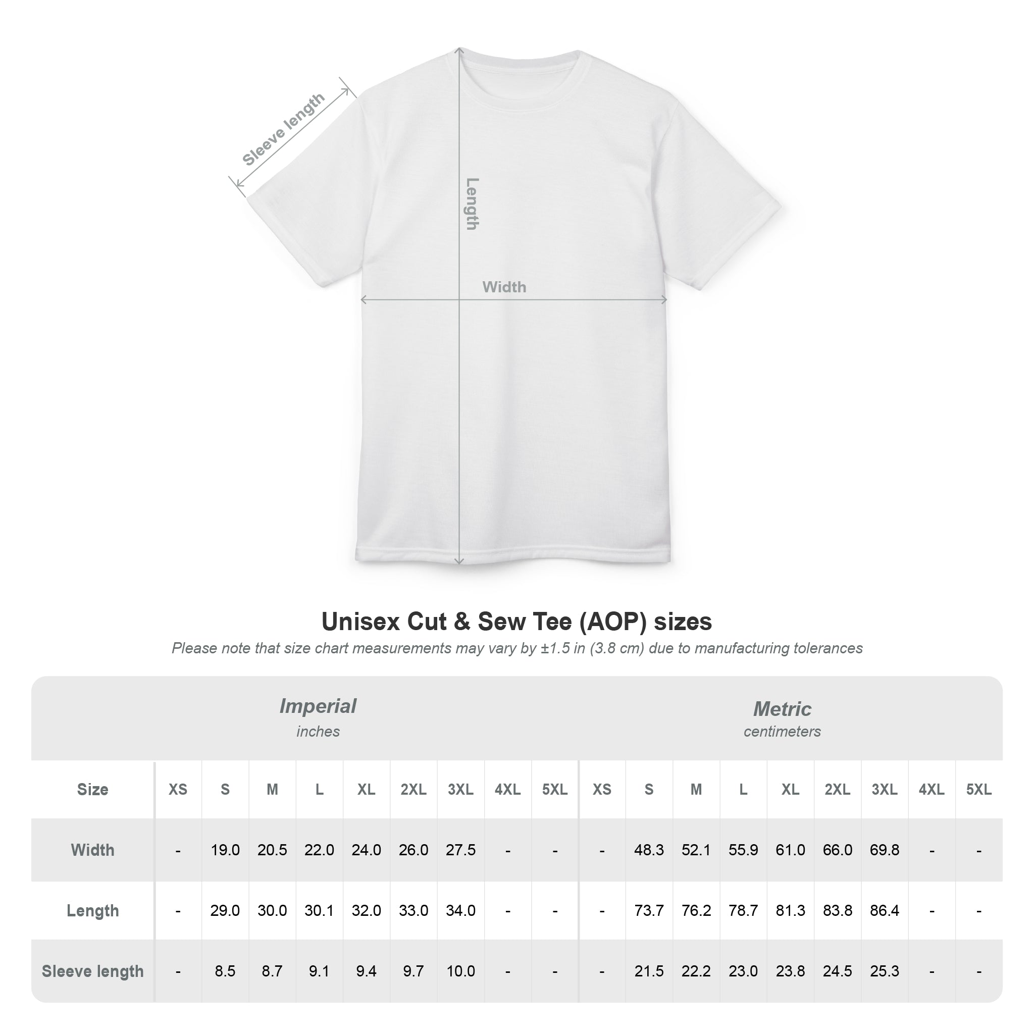 SYROUS | Big Head | Wht/Blk | (AOP) Unisex T-Shirt