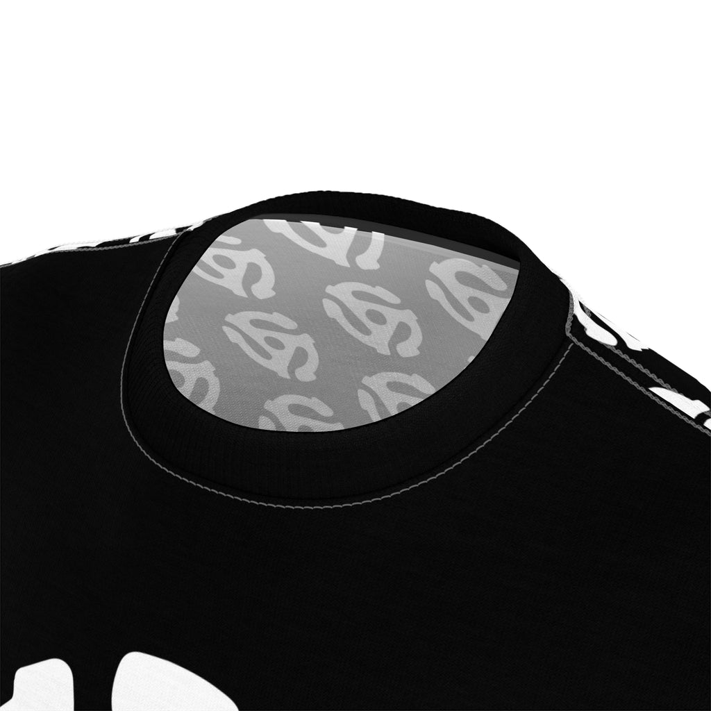 45 | Adapter Tee |  White on Black T‑Shirt