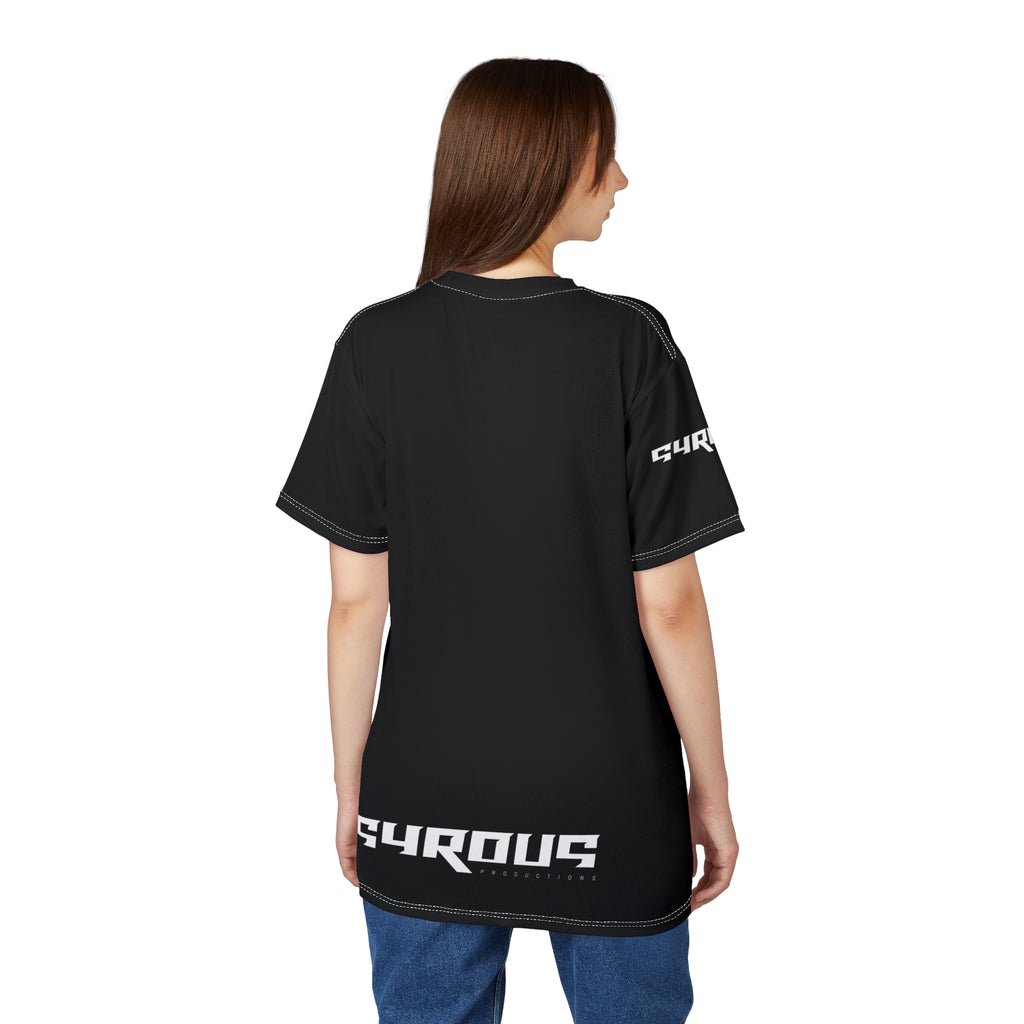 SYROUS | Big Head | Wht/Blk | (AOP) Unisex T-Shirt