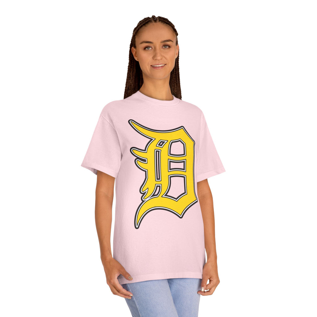DETROIT RAVERS | BIG GOLD D | MEDIUM WEIGHT (206GSM) T-SHIRT