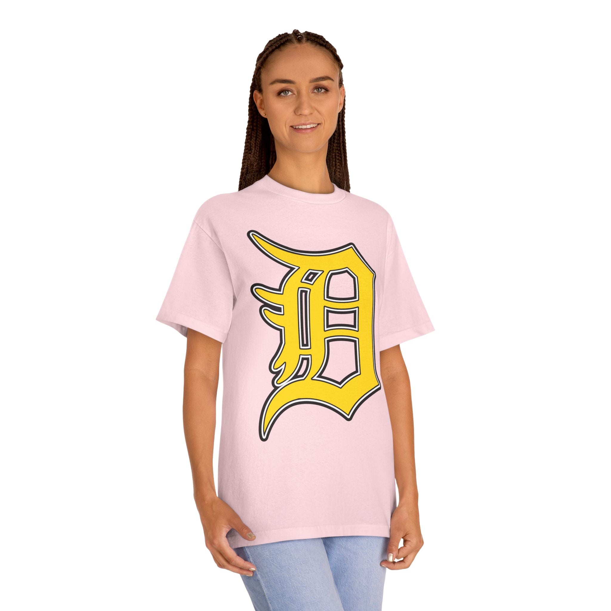 DETROIT RAVERS | BIG GOLD D | MEDIUM WEIGHT (206GSM) T-SHIRT