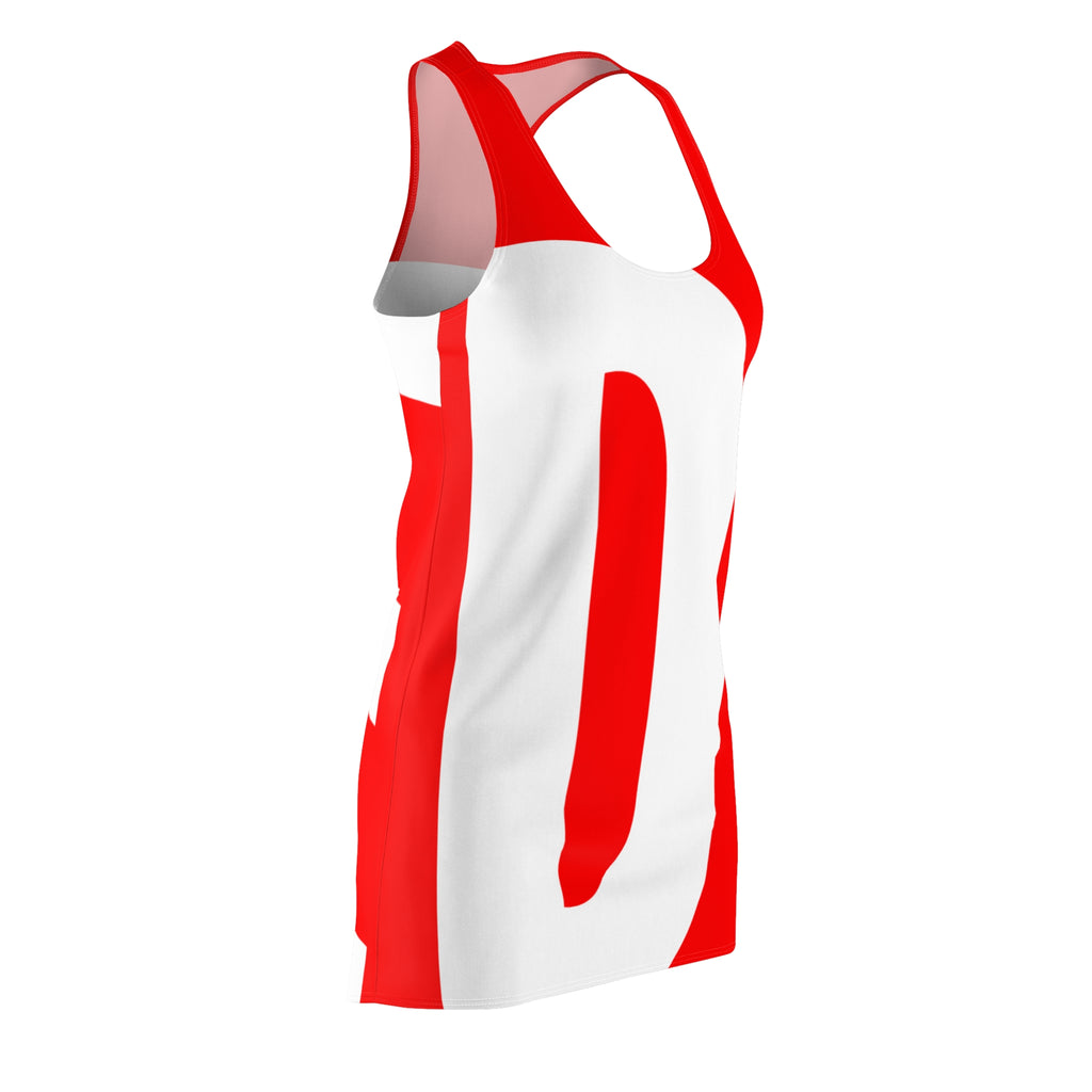 DIE | WHT/RED | RACERBACK DRESS
