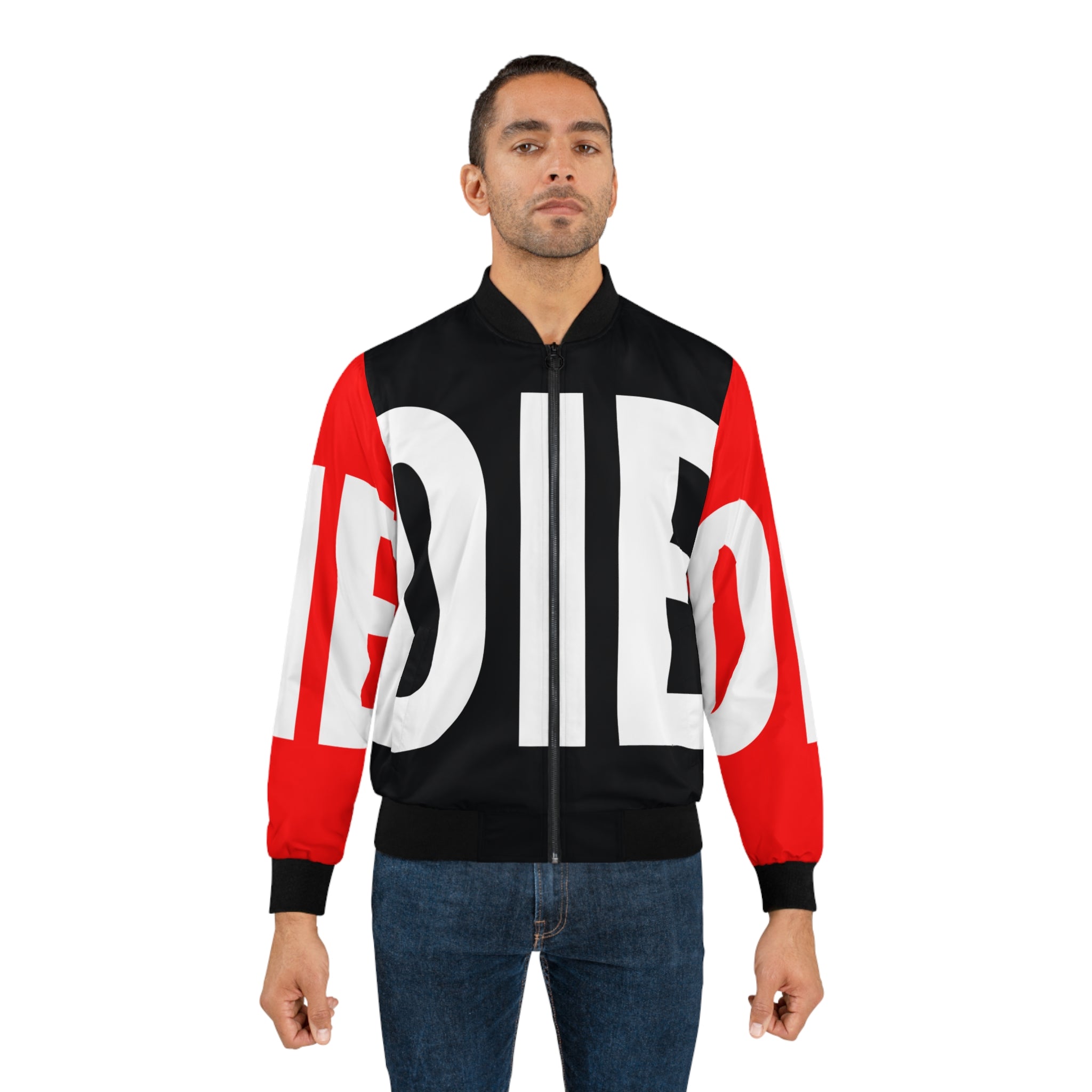 DIE | BOLD BOMBER | WHT/BLK/RED | Bomber Jacket