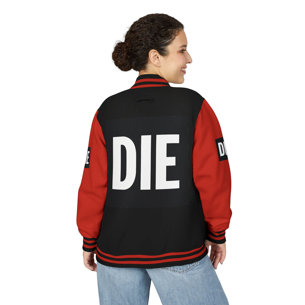 DIE | Hard Varsity 2026 | Graphic Varsity Jacket