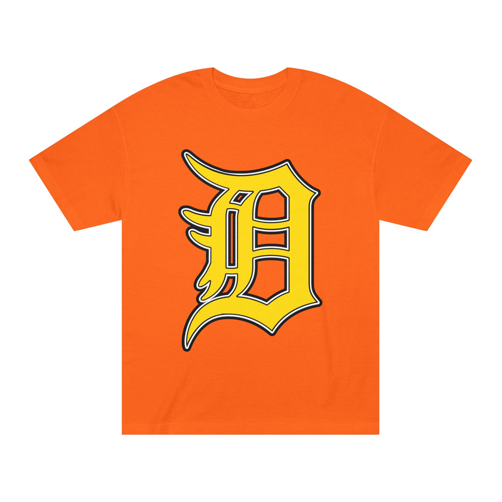 DETROIT RAVERS | BIG GOLD D | MEDIUM WEIGHT (206GSM) T-SHIRT