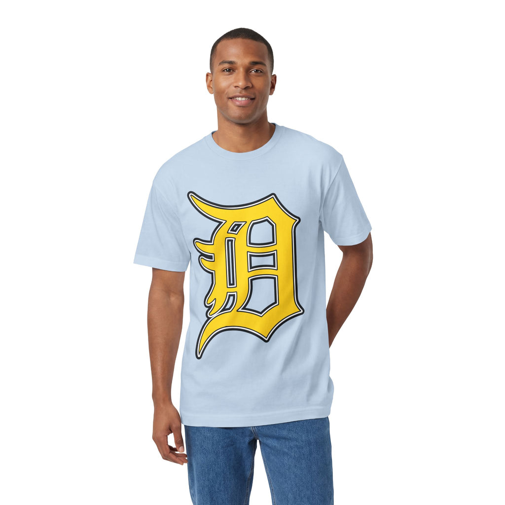 DETROIT RAVERS | BIG GOLD D | MEDIUM WEIGHT (206GSM) T-SHIRT